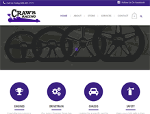 Tablet Screenshot of crawsracing.com